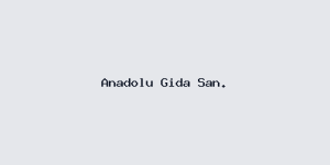 Anadolu Gıda San.